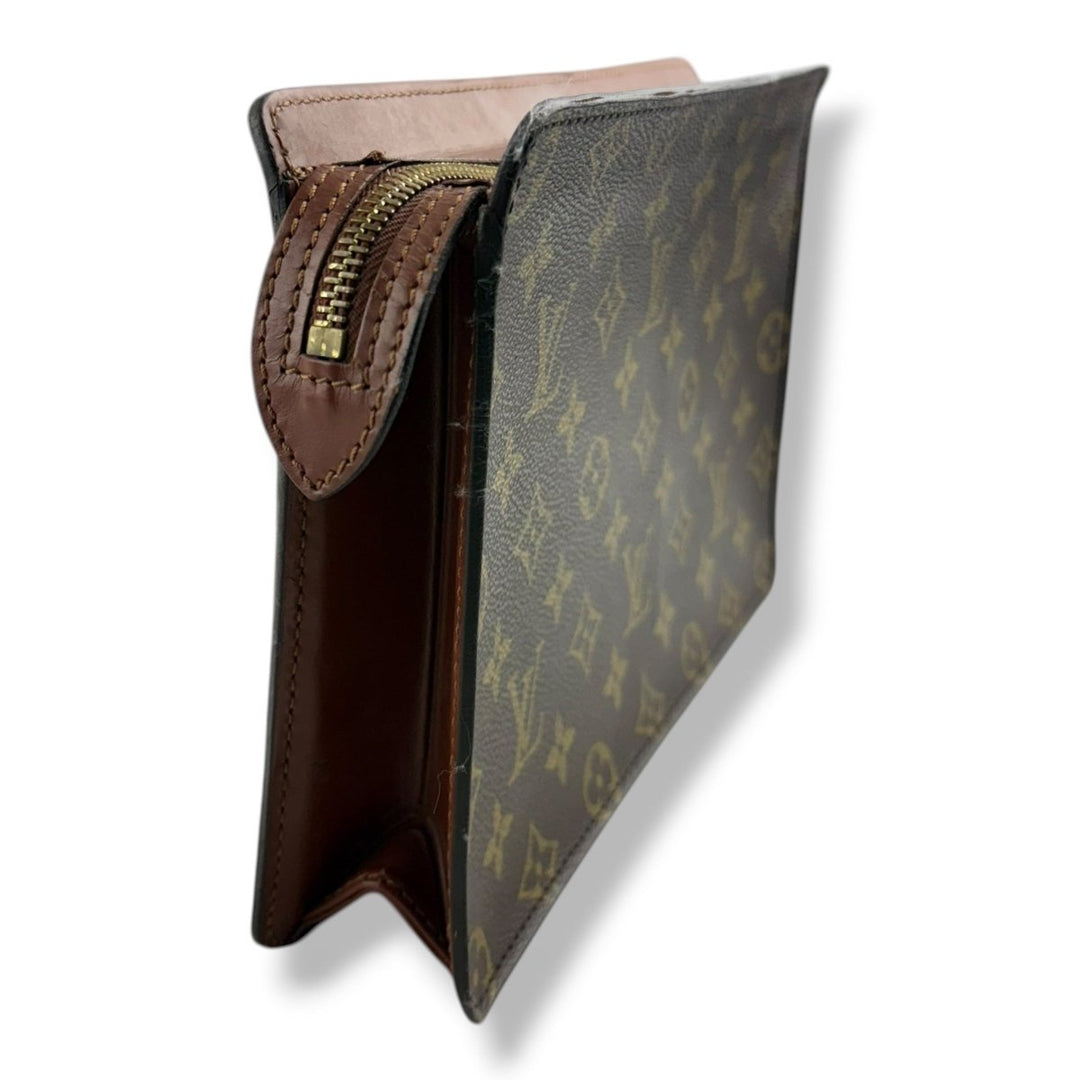 Louis Vuitton Brown Monogram Pochette Homme Clutch Bag - Lux Central