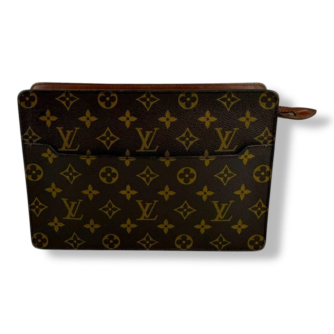 Louis Vuitton Brown Monogram Pochette Homme Clutch Bag - Lux Central
