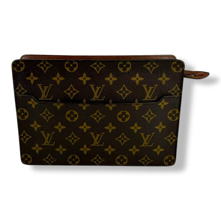 Louis Vuitton Brown Monogram Pochette Homme Clutch Bag - Lux Central