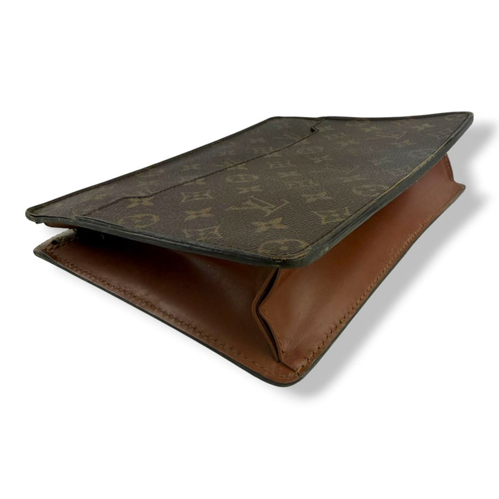 Louis Vuitton Brown Monogram Pochette Homme Clutch Bag - Lux Central