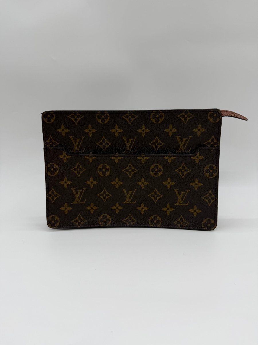 Louis Vuitton Brown Monogram Pochette Homme Clutch Bag - Lux Central