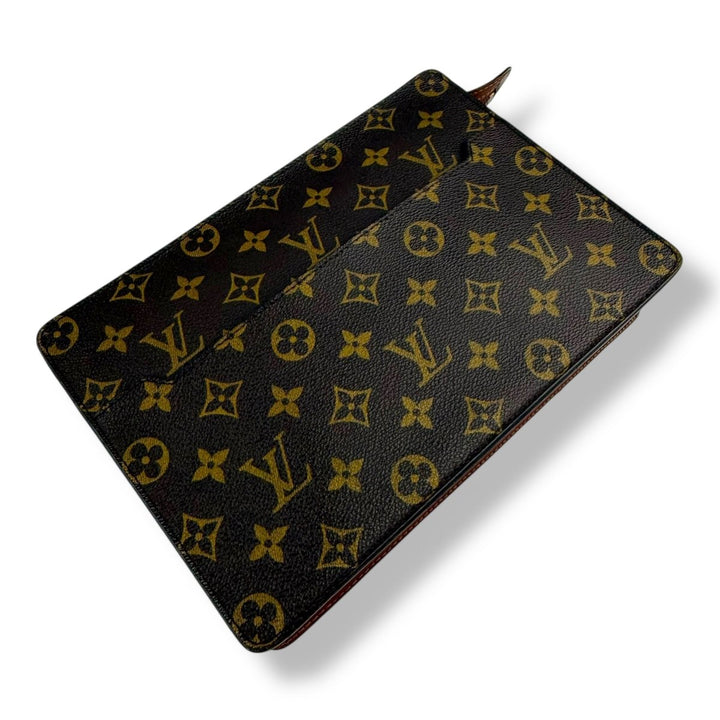 Louis Vuitton Brown Monogram Pochette Homme Clutch Bag - Lux Central