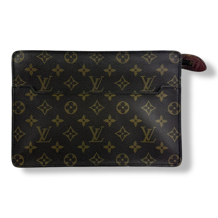 Louis Vuitton Brown Monogram Pochette Homme Clutch Bag - Lux Central