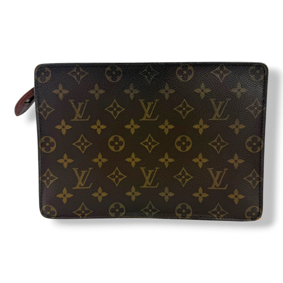 Louis Vuitton Brown Monogram Pochette Homme Clutch Bag - Lux Central