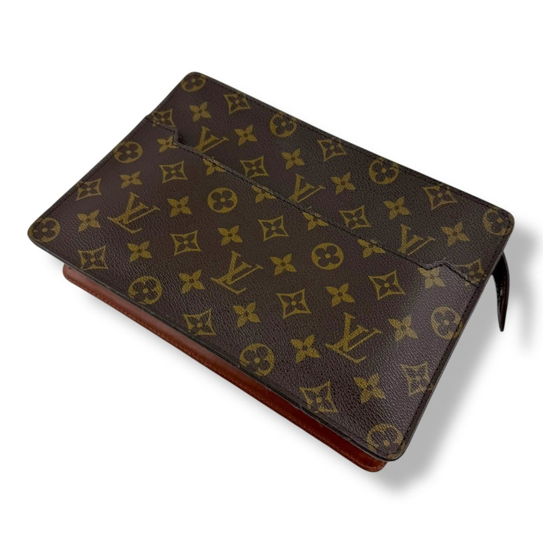Louis Vuitton Brown Monogram Pochette Homme Clutch Bag - Lux Central