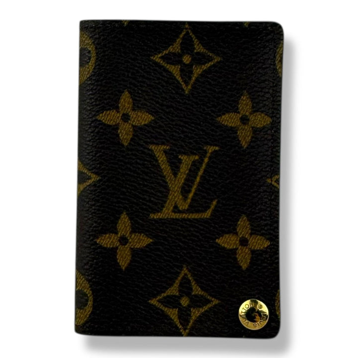 Louis Vuitton Brown Monogram Porte - Cartes Credit Pression Card Holder - Lux Central