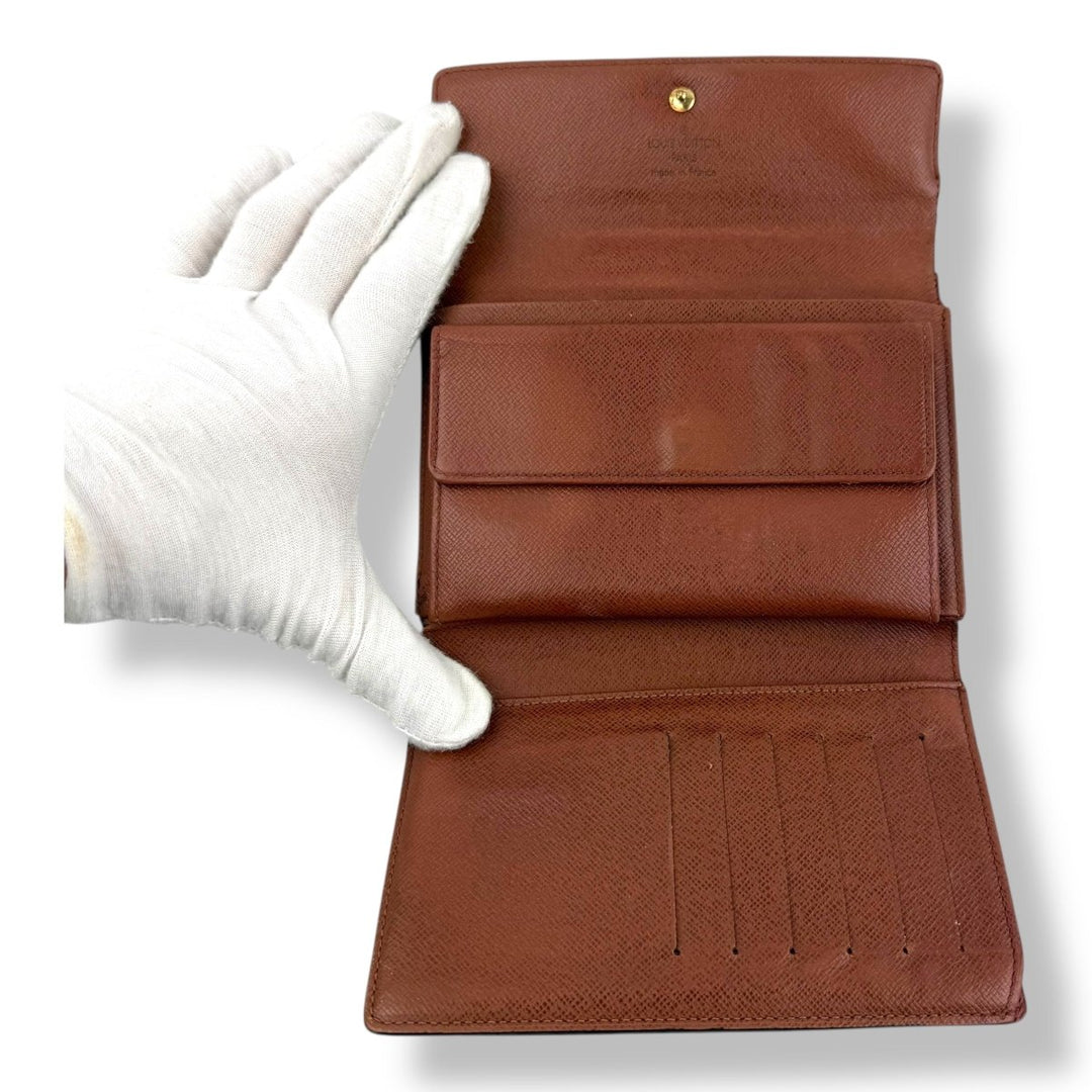 Louis Vuitton Brown Monogram Porto Tresor International Tri - fold Wallet - Lux Central
