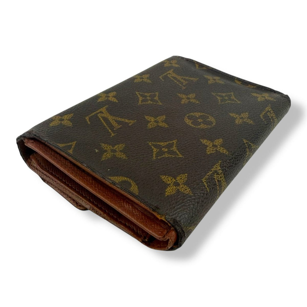 Louis Vuitton Brown Monogram Porto Tresor International Tri - fold Wallet - Lux Central