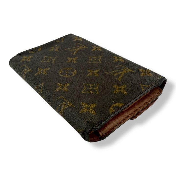 Louis Vuitton Brown Monogram Porto Tresor International Tri - fold Wallet - Lux Central