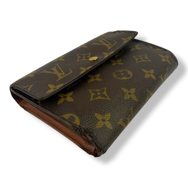 Louis Vuitton Brown Monogram Porto Tresor International Tri - fold Wallet - Lux Central