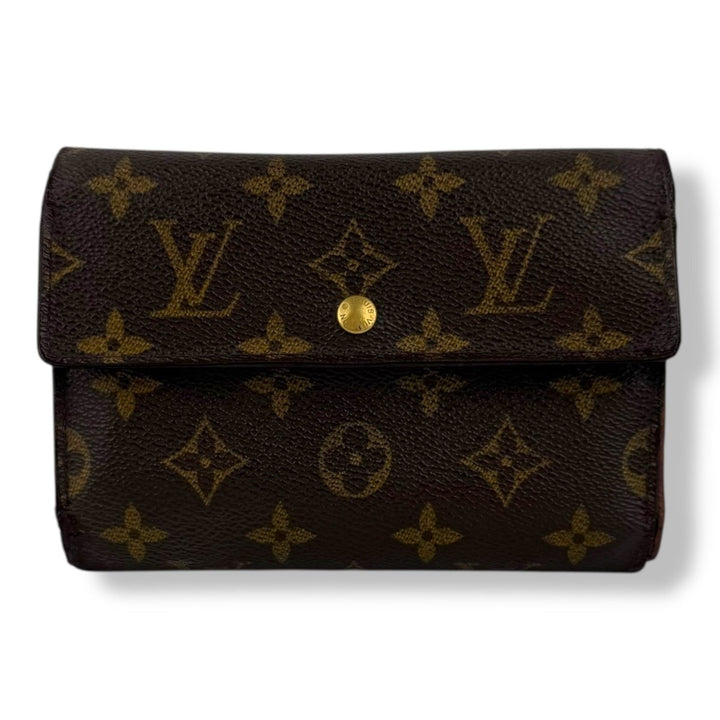 Louis Vuitton Brown Monogram Porto Tresor International Tri - fold Wallet - Lux Central