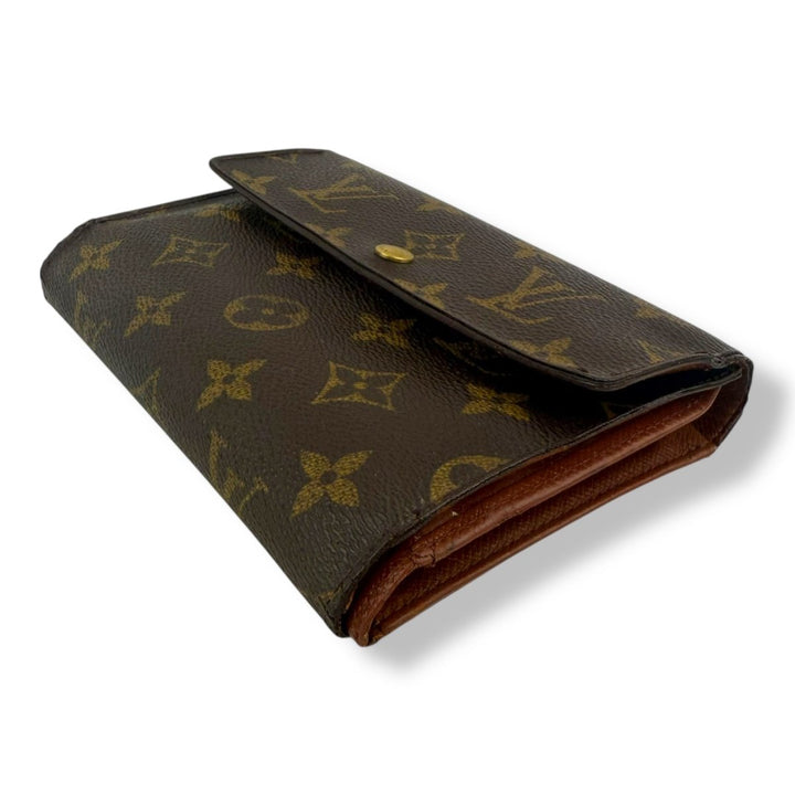 Louis Vuitton Brown Monogram Porto Tresor International Tri - fold Wallet - Lux Central
