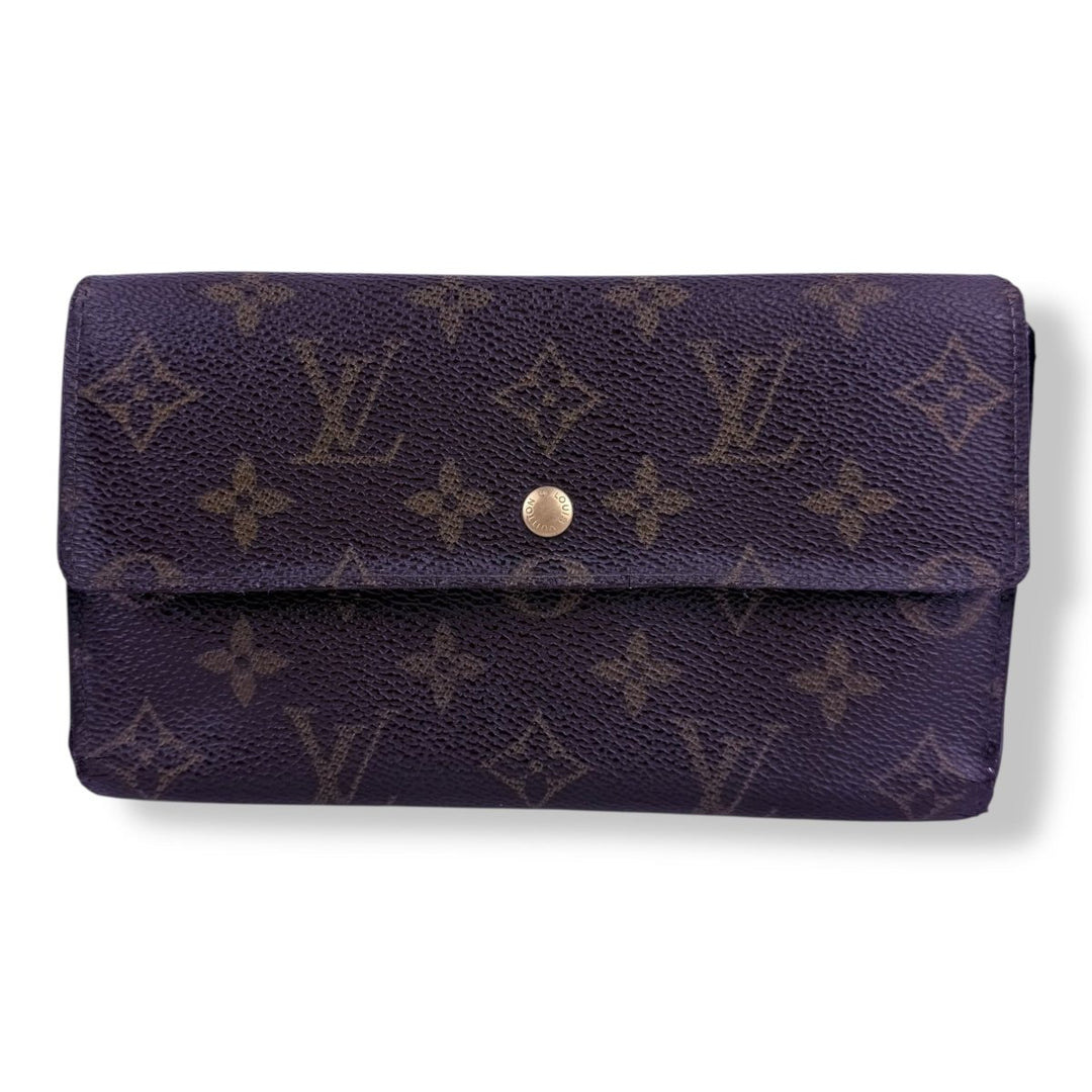 Louis Vuitton Brown Monogram Porto Tresor International Tri - fold Wallet - Lux Central