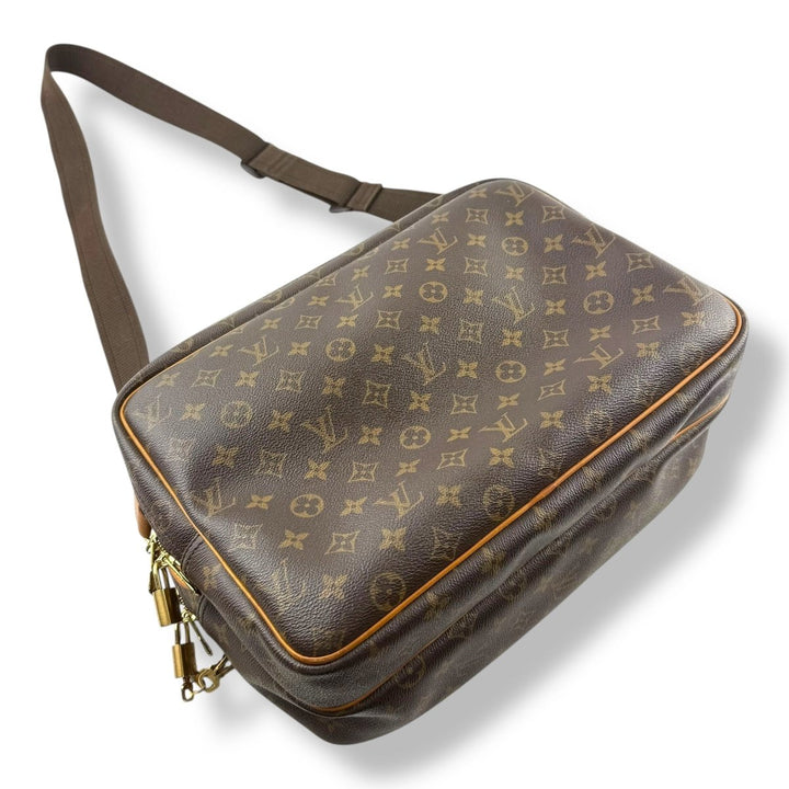 Louis Vuitton Brown Monogram Reporter GM Crossbody Bag - Lux Central