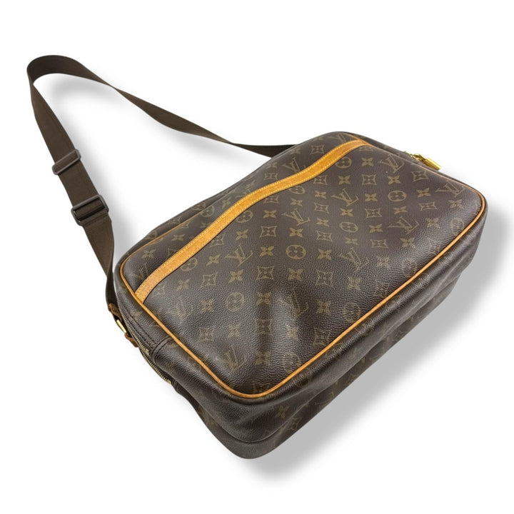 Louis Vuitton Brown Monogram Reporter GM Crossbody Bag - Lux Central