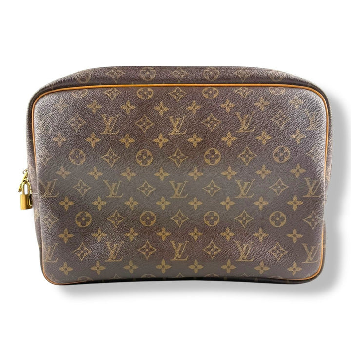 Louis Vuitton Brown Monogram Reporter GM Crossbody Bag - Lux Central