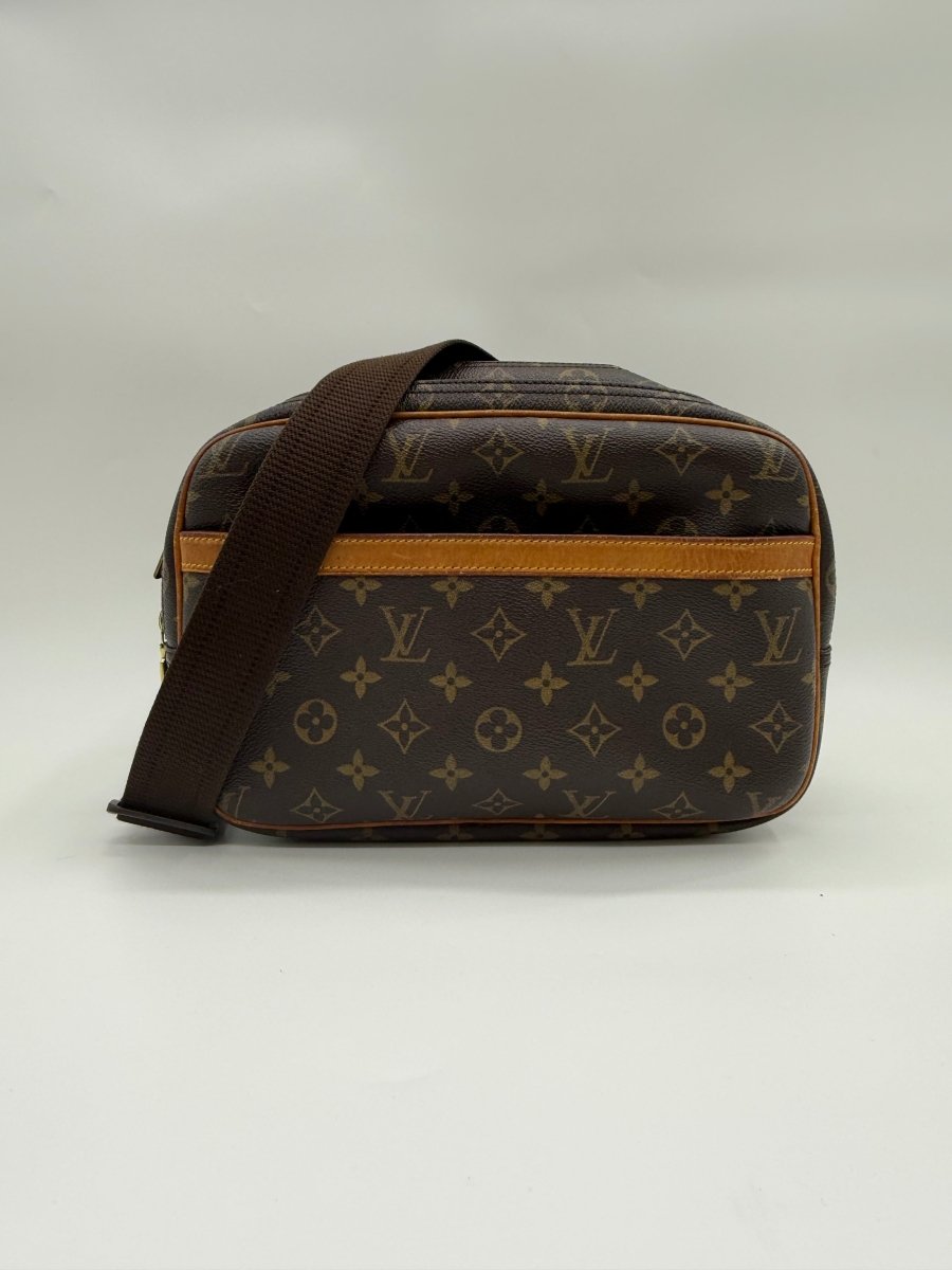 Louis Vuitton Brown Monogram Reporter PM Shoulder Bag - Lux Central