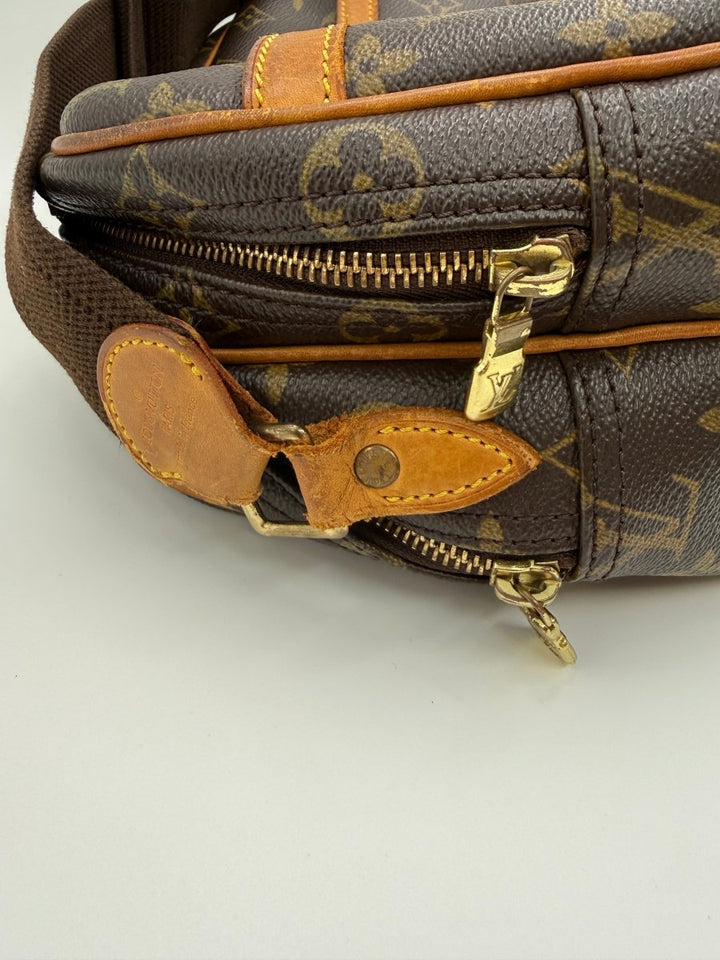 Louis Vuitton Brown Monogram Reporter PM Shoulder Bag - Lux Central