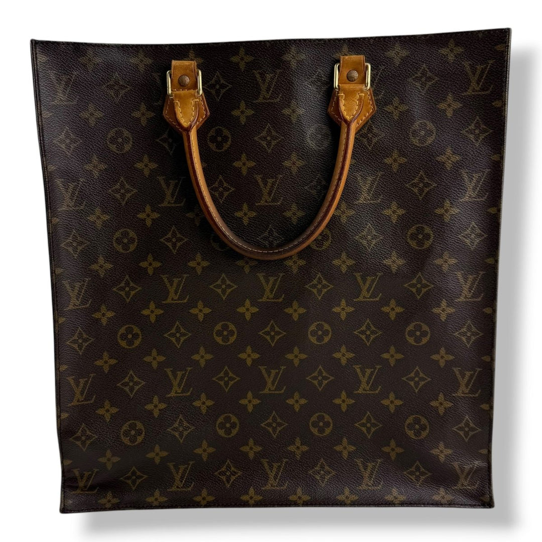 Louis Vuitton Brown Monogram Sac Plat Handbag - Lux Central