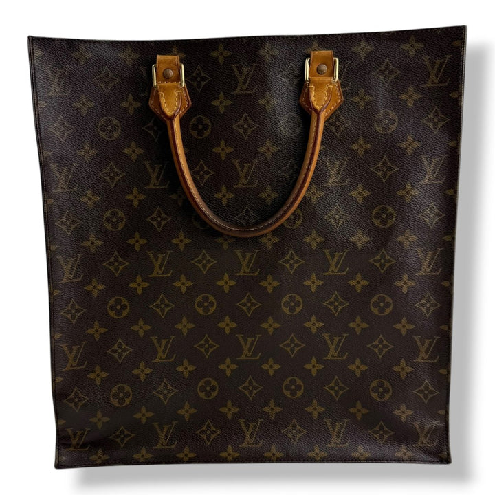 Louis Vuitton Brown Monogram Sac Plat Handbag - Lux Central