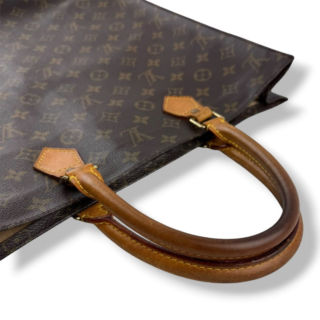Louis Vuitton Brown Monogram Sac Plat Handbag - Lux Central