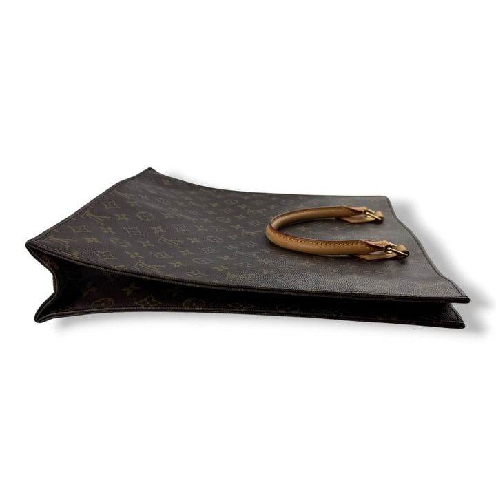 Louis Vuitton Brown Monogram Sac Plat Handbag - Lux Central