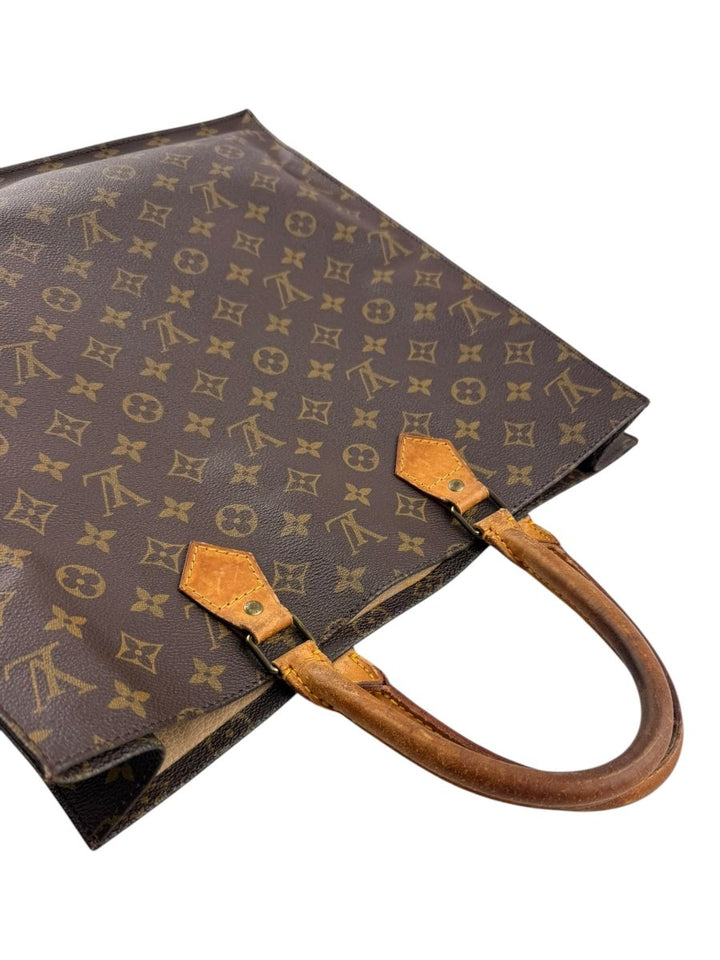 Louis Vuitton Brown Monogram Sac Plat Handbag - Lux Central