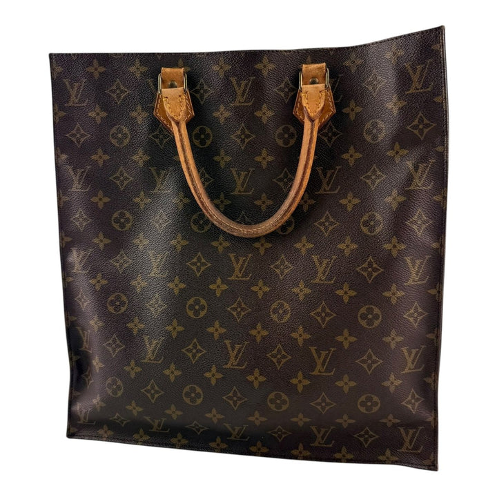 Louis Vuitton Brown Monogram Sac Plat Handbag - Lux Central