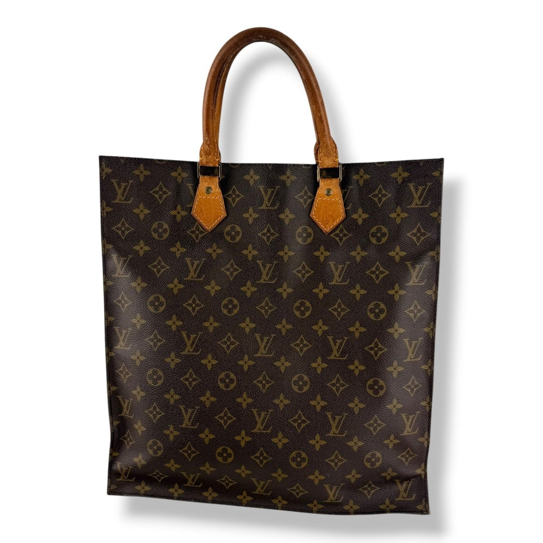 Louis Vuitton Brown Monogram Sac Plat Handbag - Lux Central