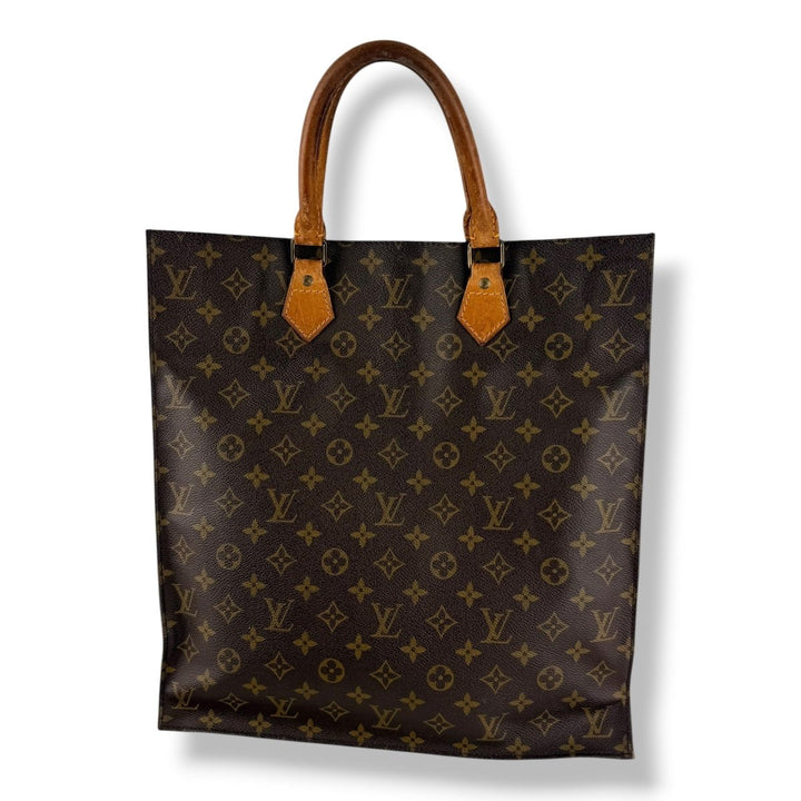 Louis Vuitton Brown Monogram Sac Plat Handbag - Lux Central