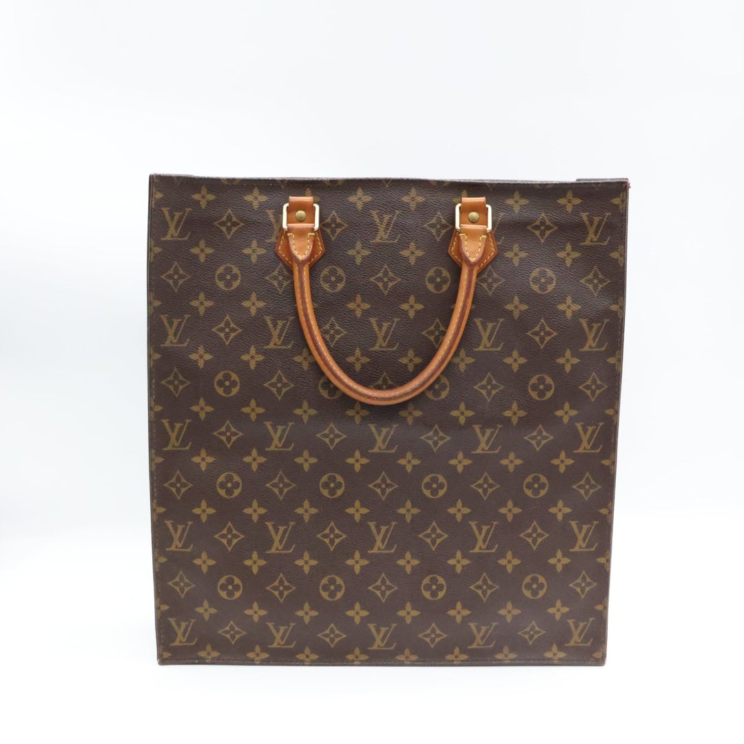 Louis Vuitton Brown Monogram Sac Plat Handbag - Lux Central