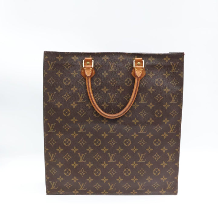 Louis Vuitton Brown Monogram Sac Plat Handbag - Lux Central