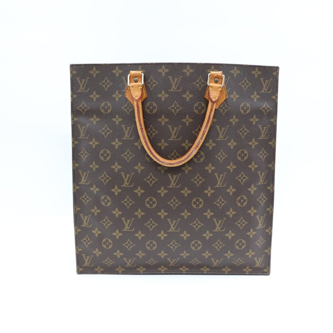 Louis Vuitton Brown Monogram Sac Plat Handbag - Lux Central
