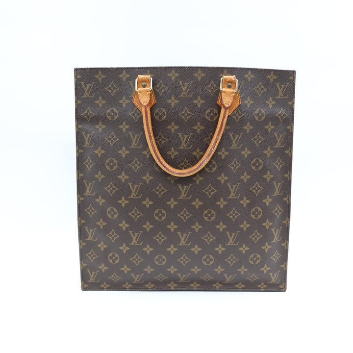Louis Vuitton Brown Monogram Sac Plat Handbag - Lux Central