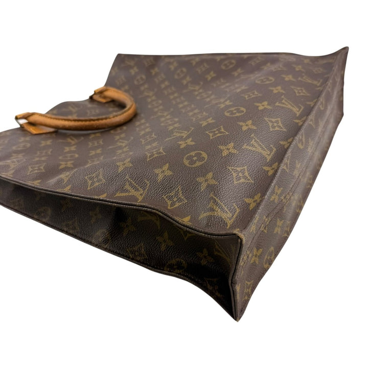 Louis Vuitton Brown Monogram Sac Plat Handbag - Lux Central