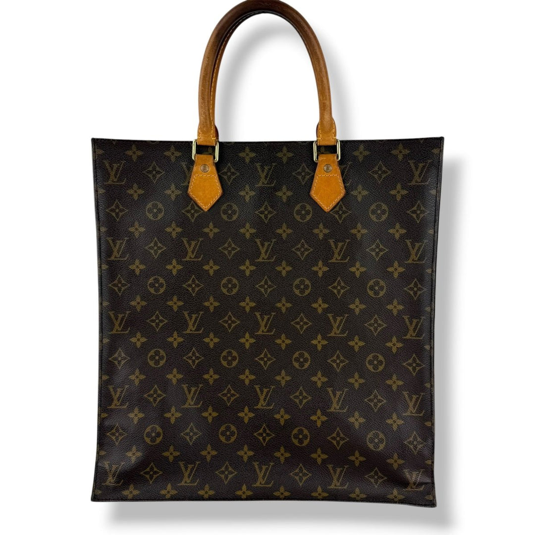 Louis Vuitton Brown Monogram Sac Plat Handbag - Lux Central