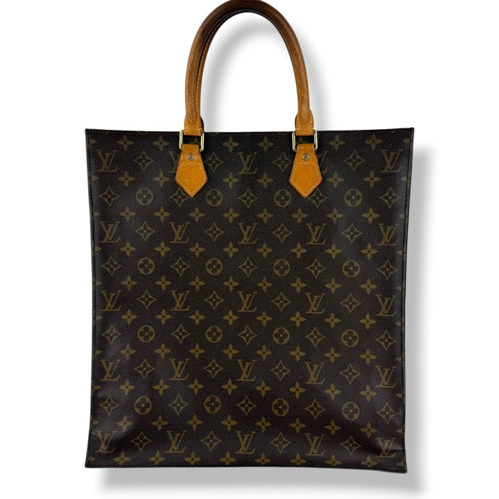 Louis Vuitton Brown Monogram Sac Plat Handbag - Lux Central