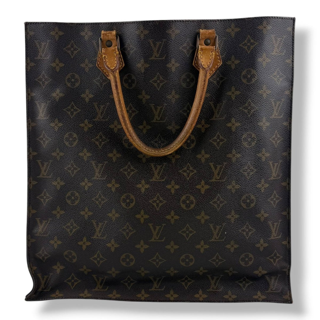 Louis Vuitton Brown Monogram Sac Plat Handbag - Lux Central