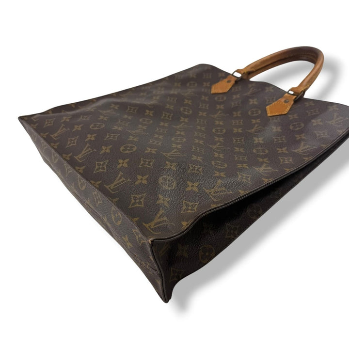 Louis Vuitton Brown Monogram Sac Plat Handbag - Lux Central