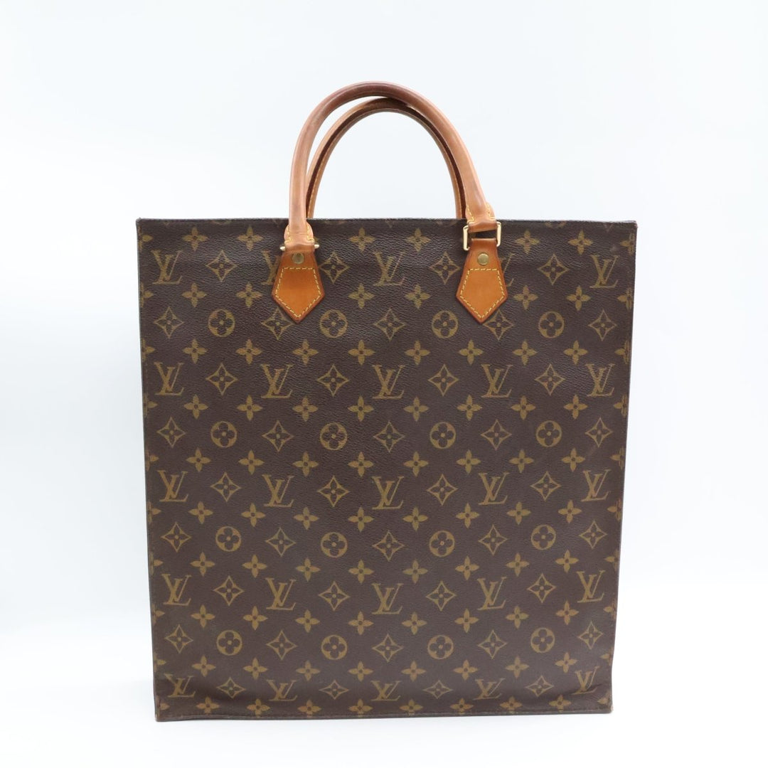 Louis Vuitton Brown Monogram Sac Plat Handbag - Lux Central