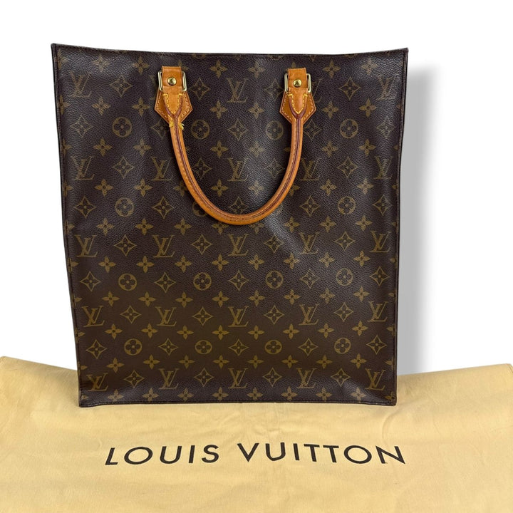 Louis Vuitton Brown Monogram Sac Plat Handbag - Lux Central