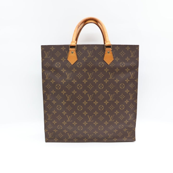 Louis Vuitton Brown Monogram Sac Plat Handbag - Lux Central