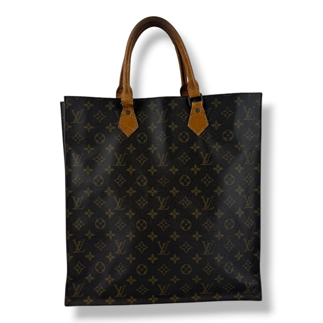 Louis Vuitton Brown Monogram Sac Plat Handbag - Lux Central