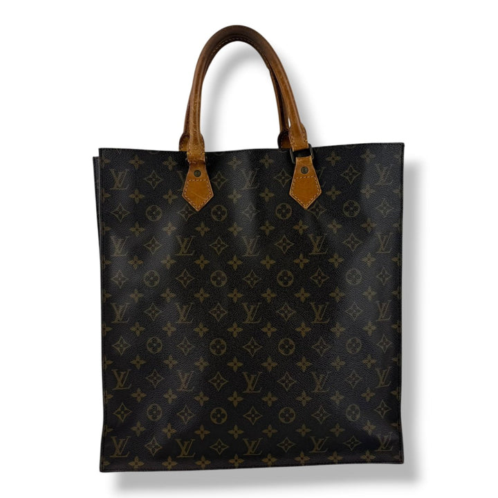 Louis Vuitton Brown Monogram Sac Plat Handbag - Lux Central