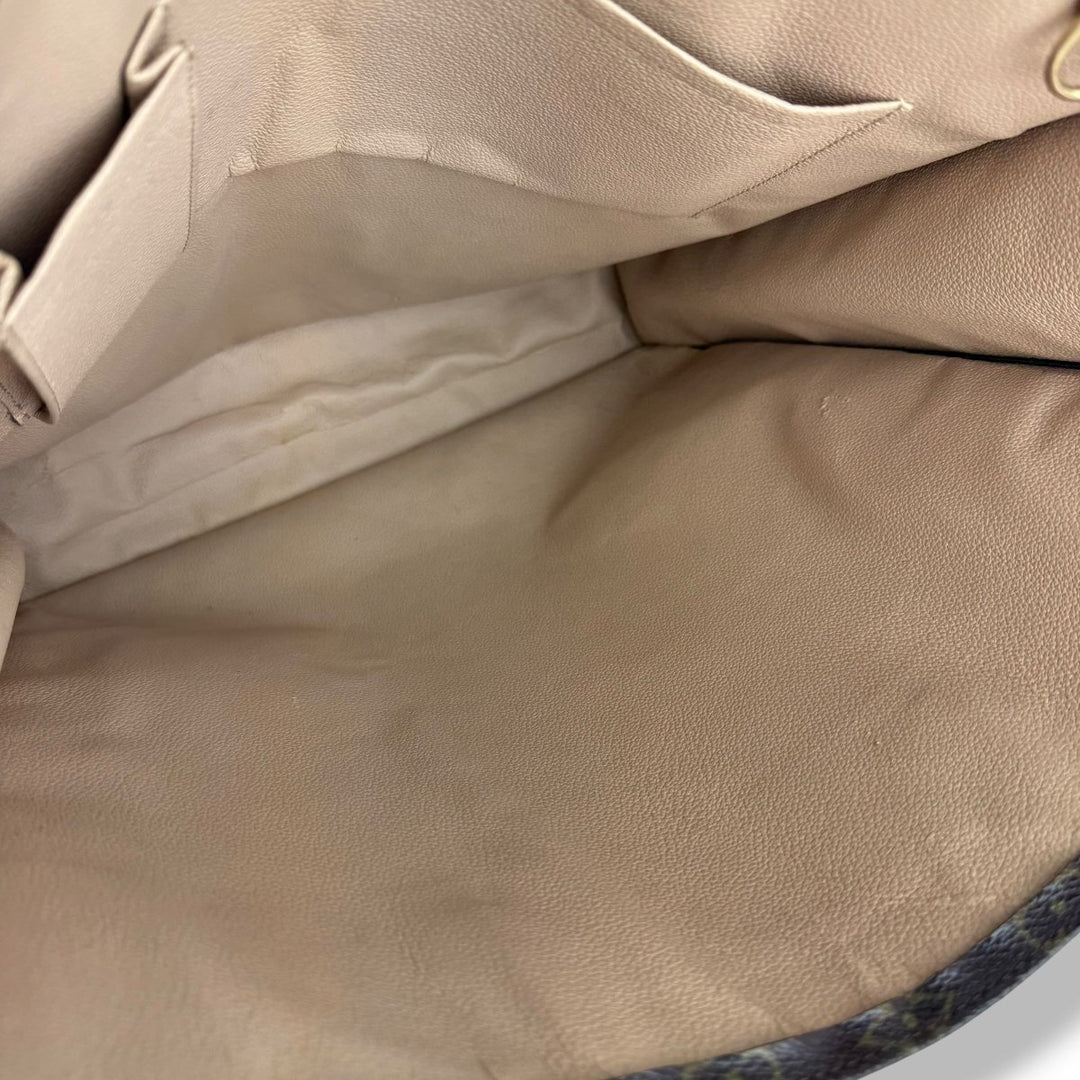 Louis Vuitton Brown Monogram Sac Plat Handbag - Lux Central