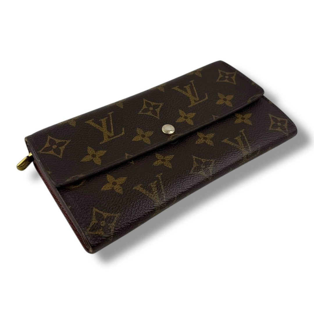 Louis Vuitton Brown Monogram Sarah Femme Wallet - Lux Central