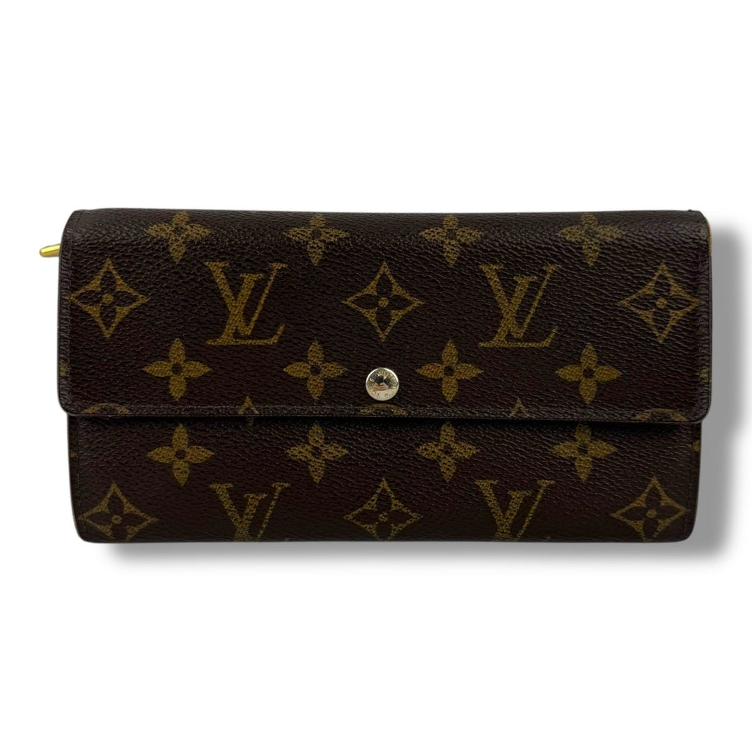 Louis Vuitton Brown Monogram Sarah Femme Wallet - Lux Central