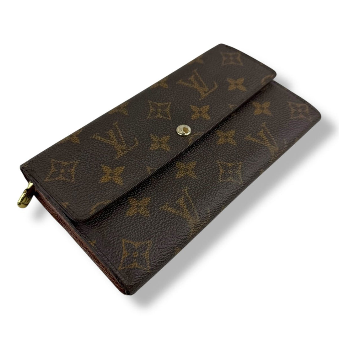 Louis Vuitton Brown Monogram Sarah Femme Wallet - Lux Central