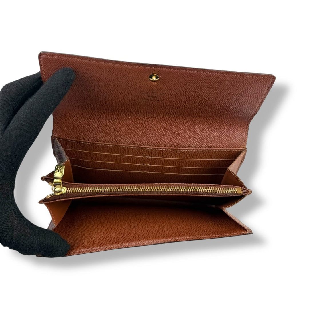 Louis Vuitton Brown Monogram Sarah Femme Wallet - Lux Central