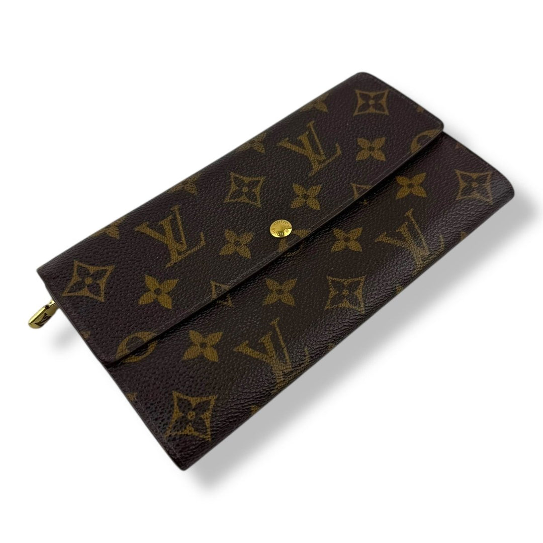 Louis Vuitton Brown Monogram Sarah Femme Wallet - Lux Central